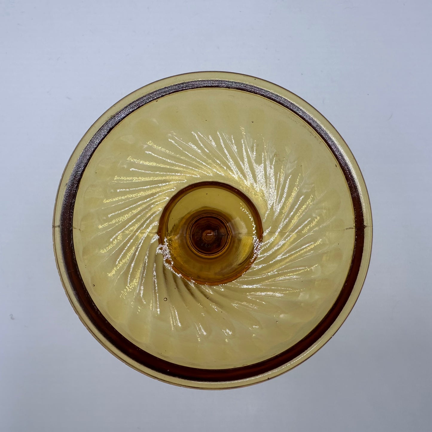 Imperial Glass Twisted Optic Candlestick Holder, Amber