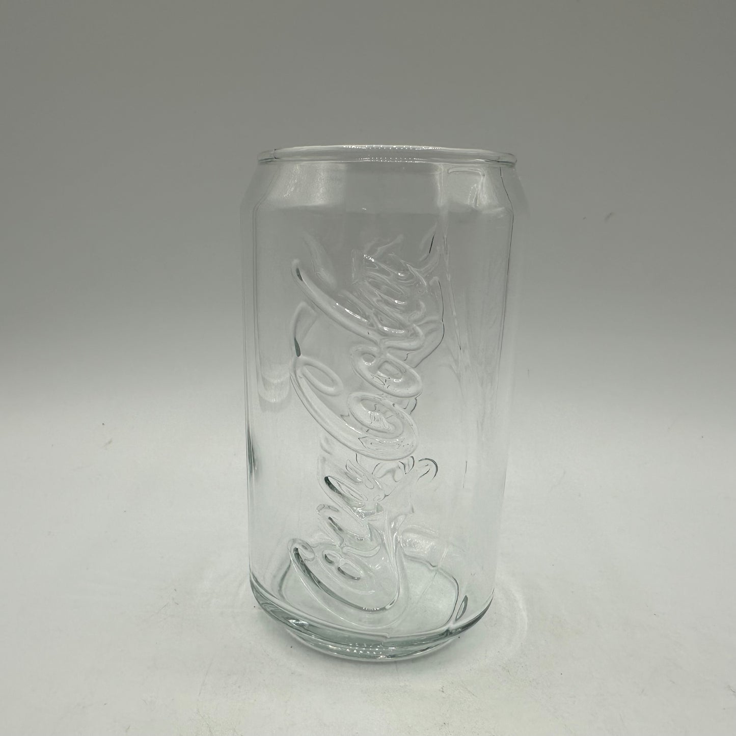 Coca Cola Can Shaped Clear Drinking Glasses, Set of 6