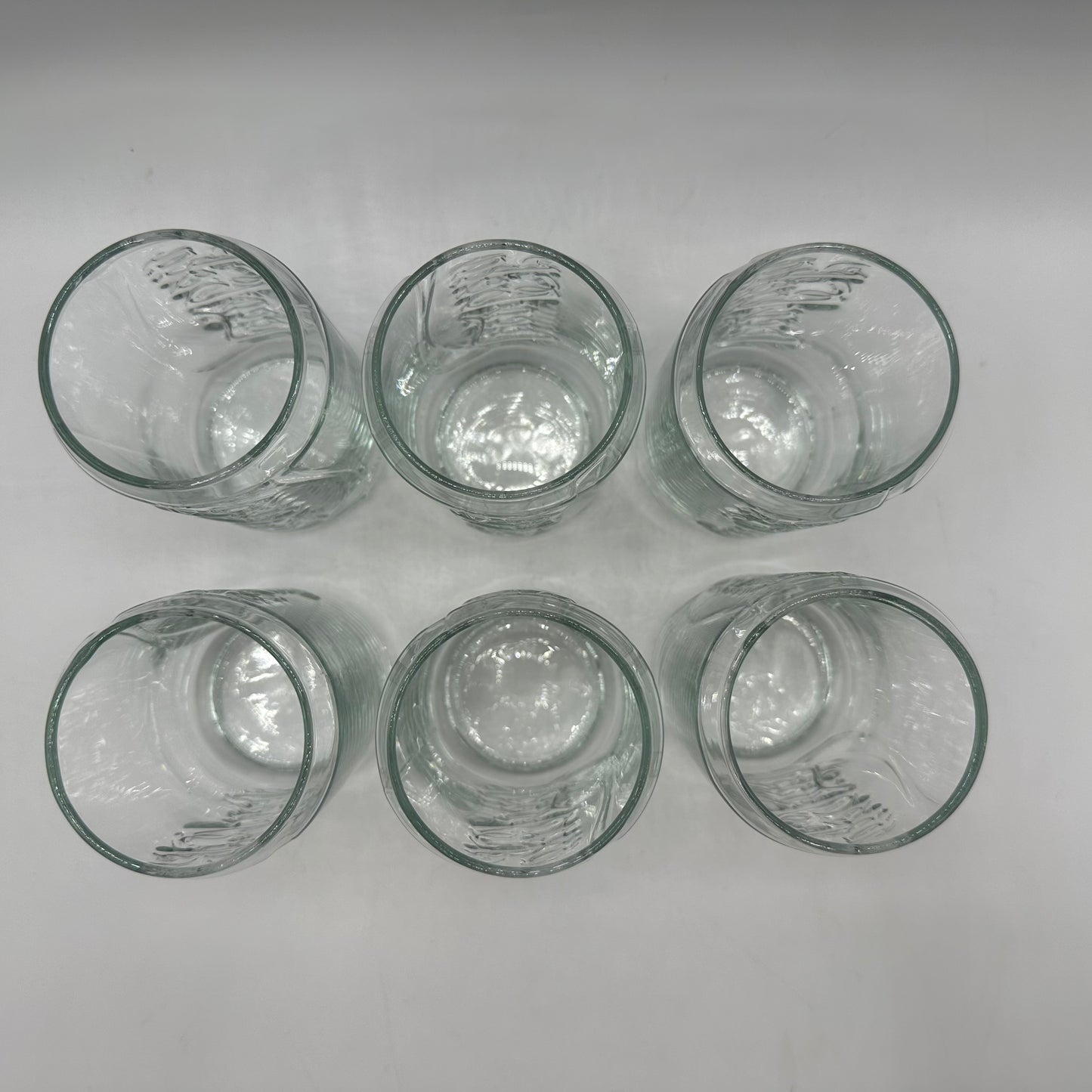 Coca Cola Can Shaped Clear Drinking Glasses, Set of 6