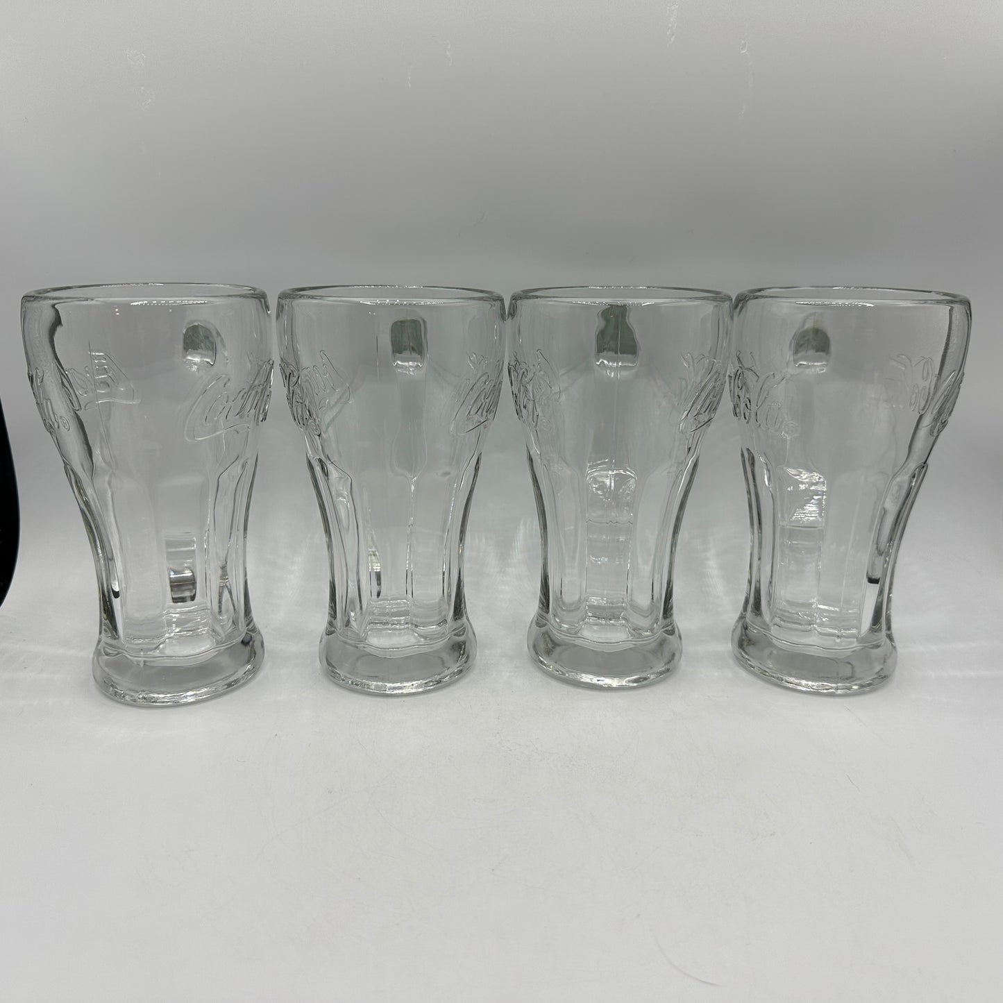 Coca-Cola Clear Glass Handled Glasses, 14oz, Set of 4