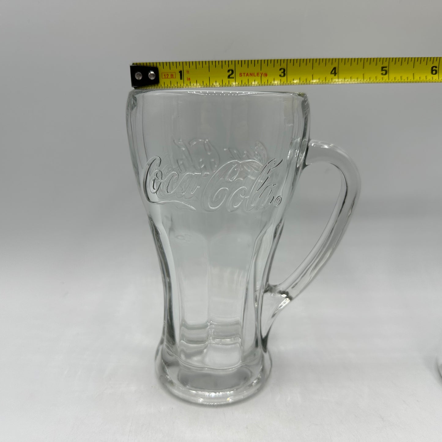 Coca-Cola Clear Glass Handled Glasses, 14oz, Set of 4