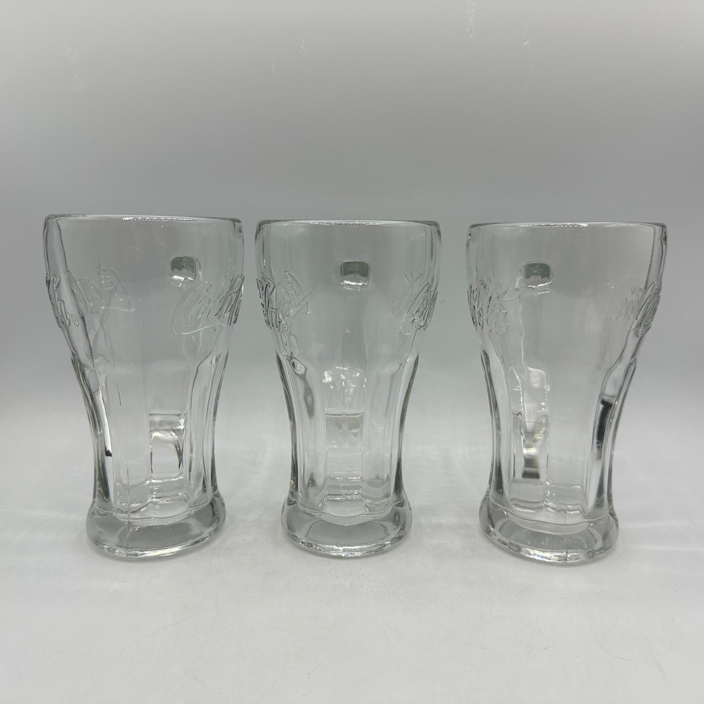 Coca-Cola Clear Glass Handled Glasses, 14oz, Set of 3