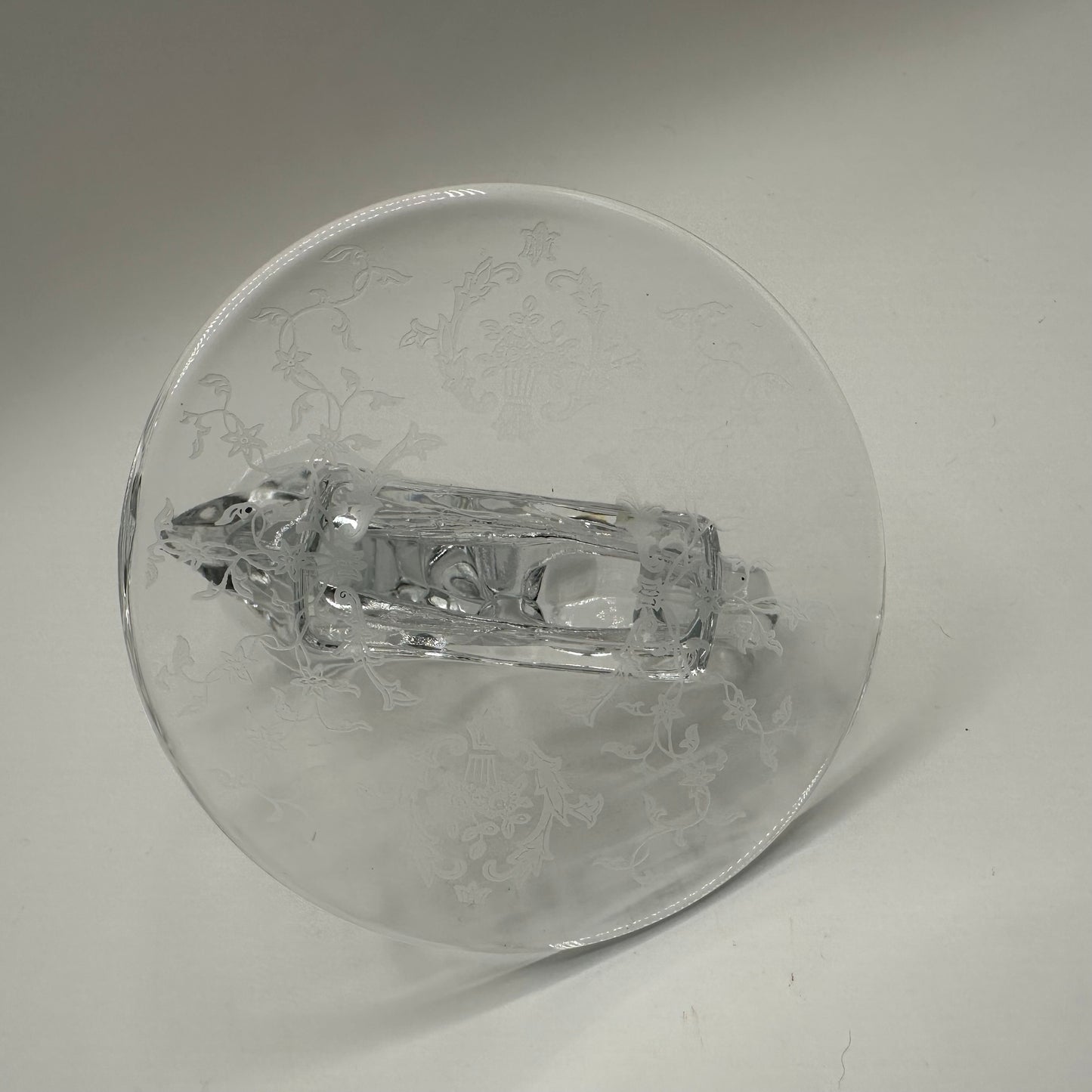 Fostoria Baroque Clear Glass Candlestick