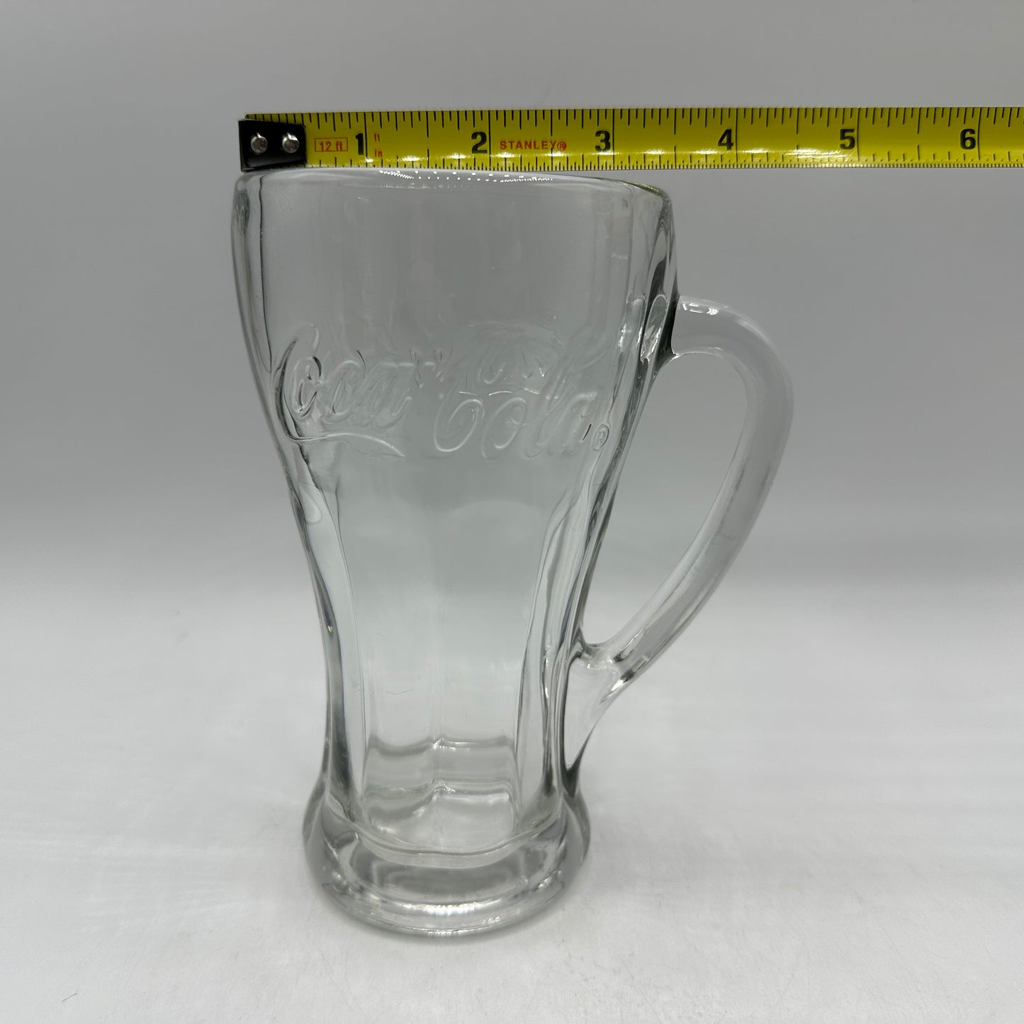 Coca-Cola Clear Glass Handled Glasses, 14oz, Set of 3