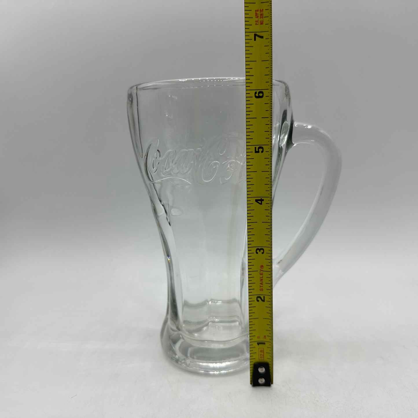 Coca-Cola Clear Glass Handled Glasses, 14oz, Set of 3