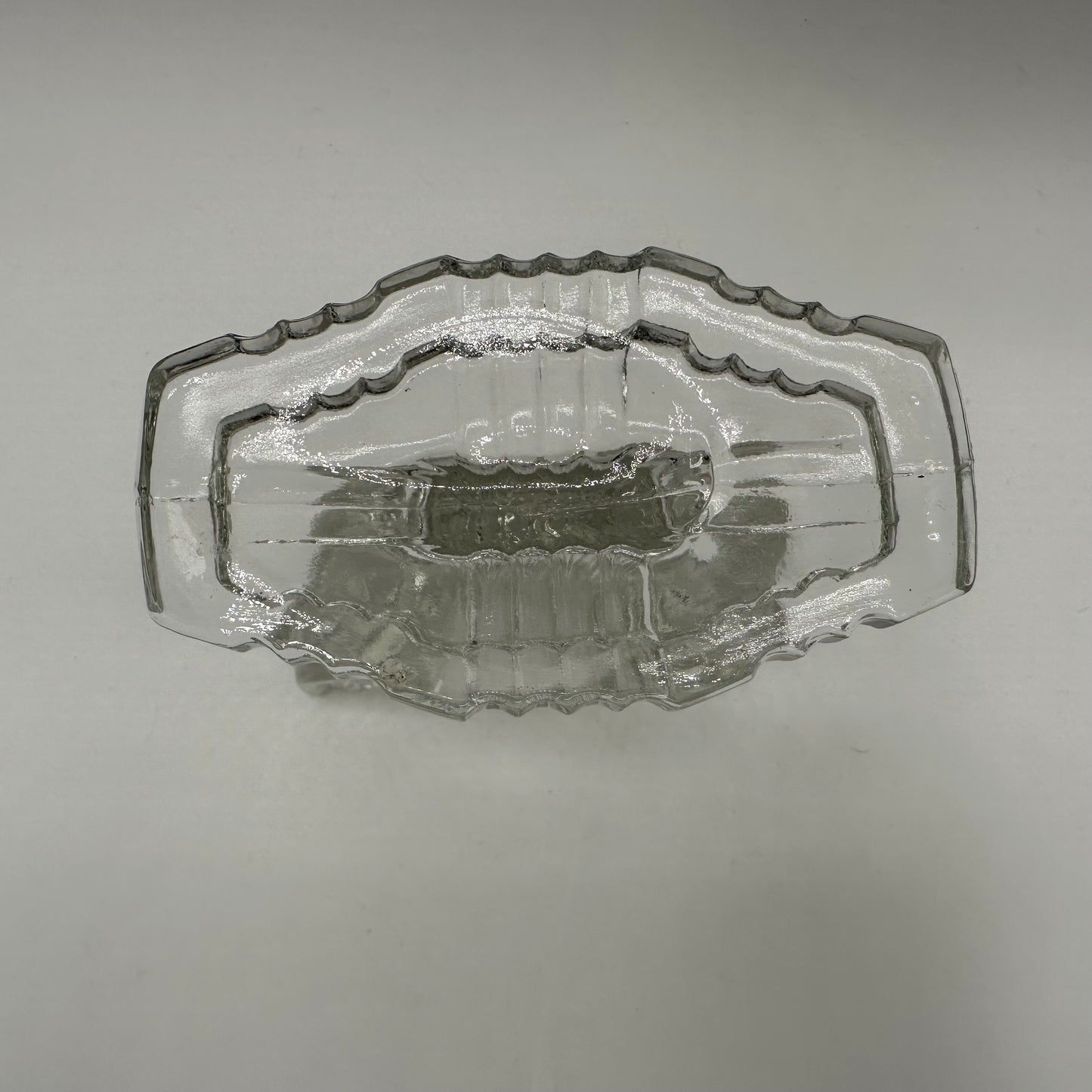 Anchor Hocking Queen Mary Clear Double Light Candlestick