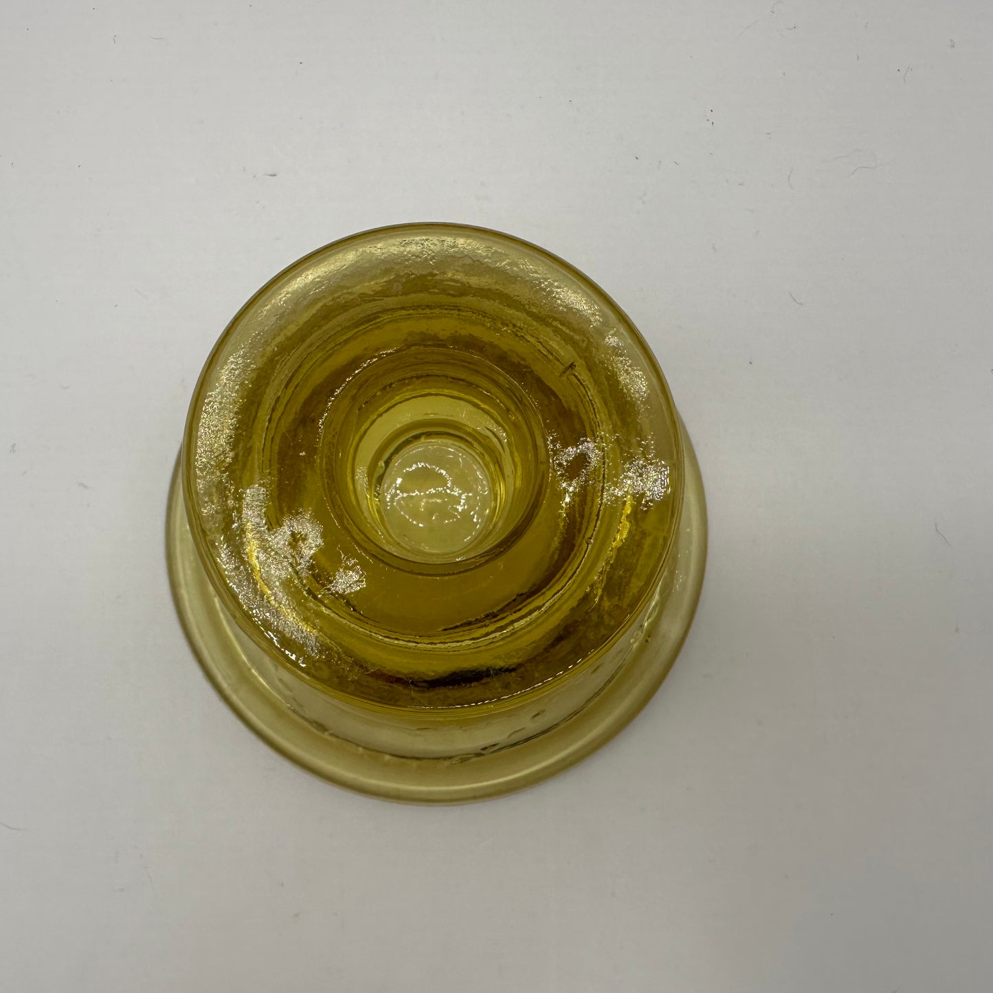 Federal Glass Madrid Amber Candlestick Holder