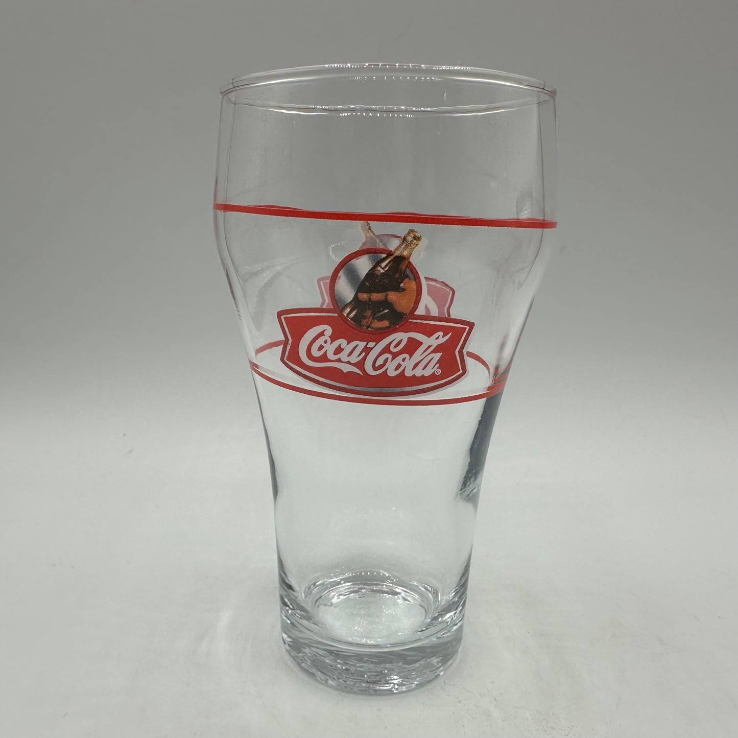 Coca Cola 16oz Glass Classic Bell Shape, Set of 3