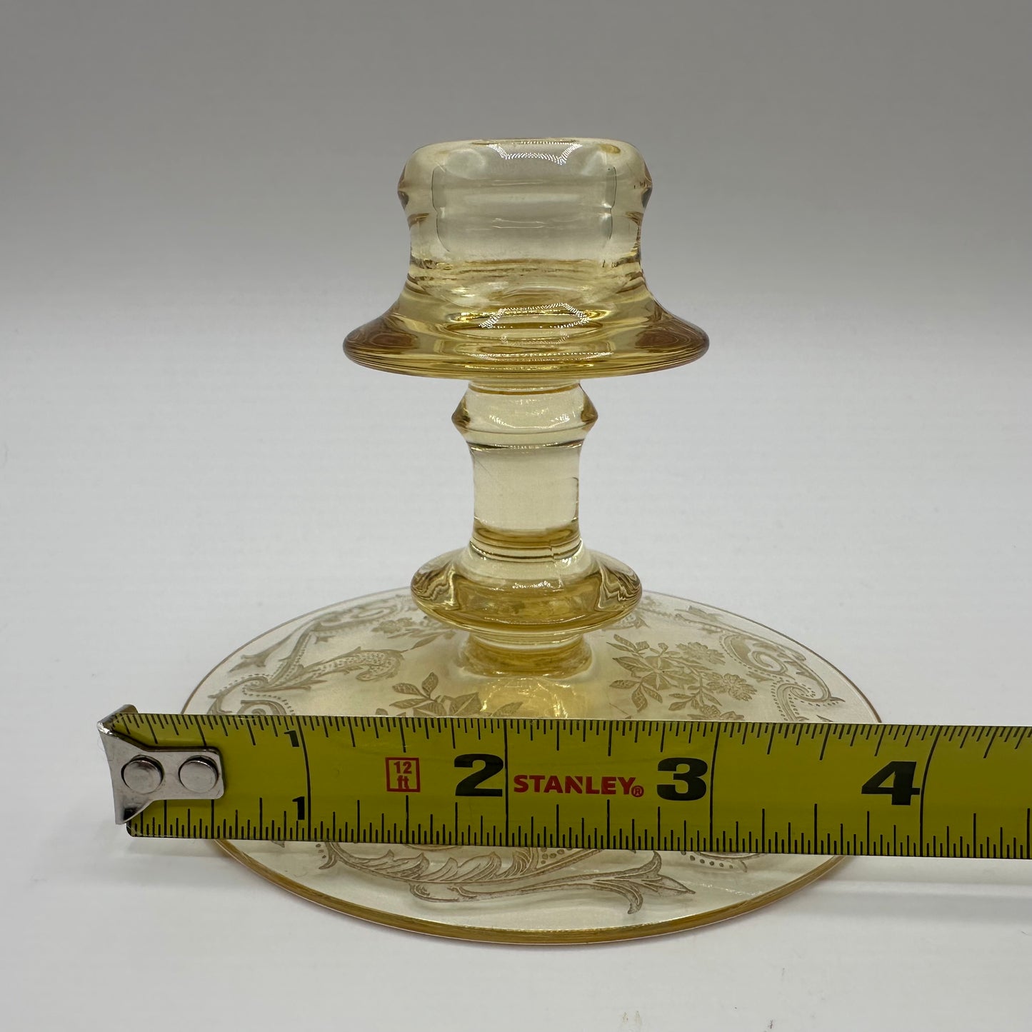 Tiffin-Franciscan Amber Rosalind Candle Holder