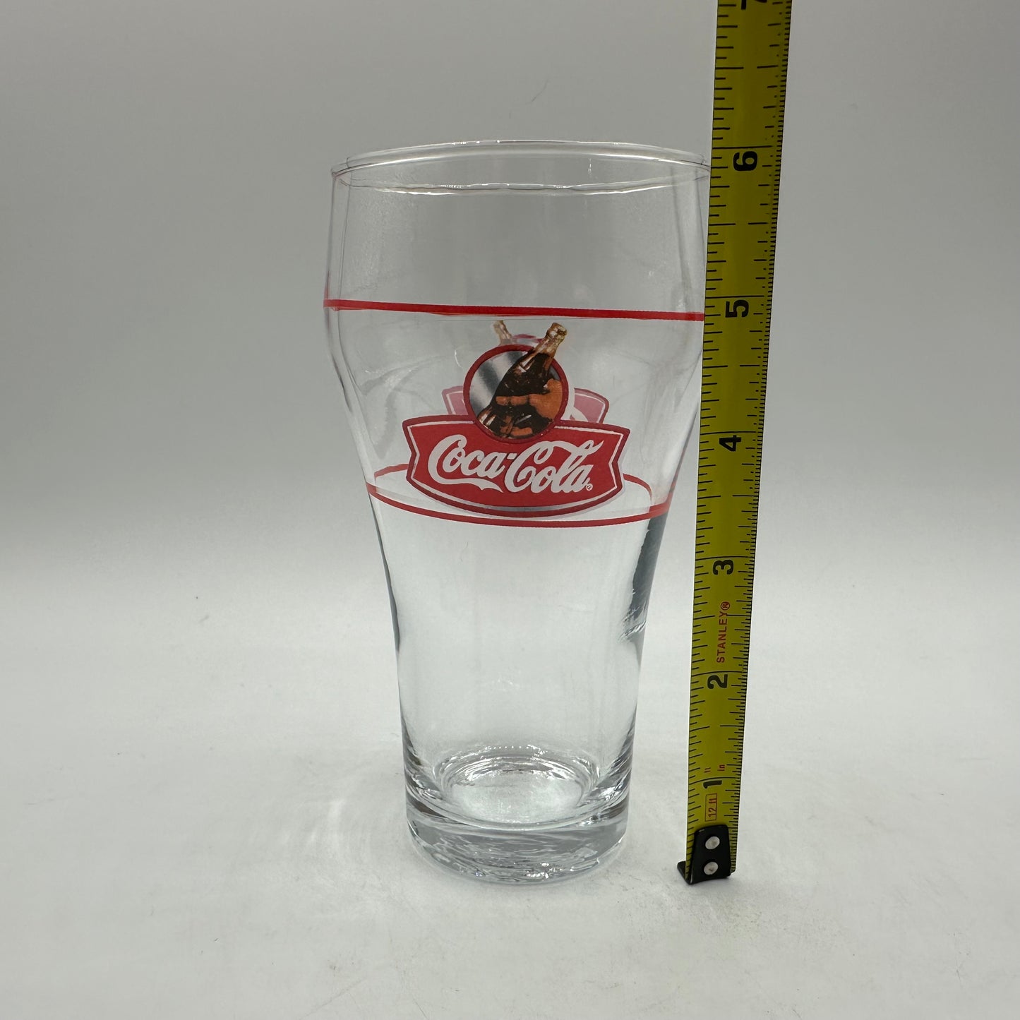 Coca Cola 16oz Glass Classic Bell Shape, Set of 3