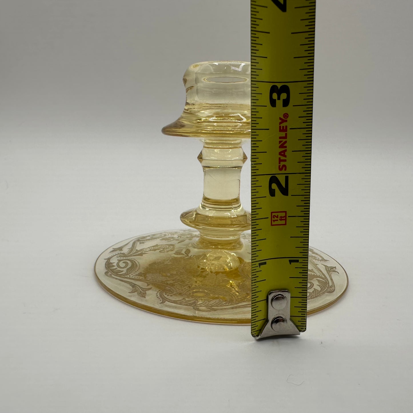 Tiffin-Franciscan Amber Rosalind Candle Holder