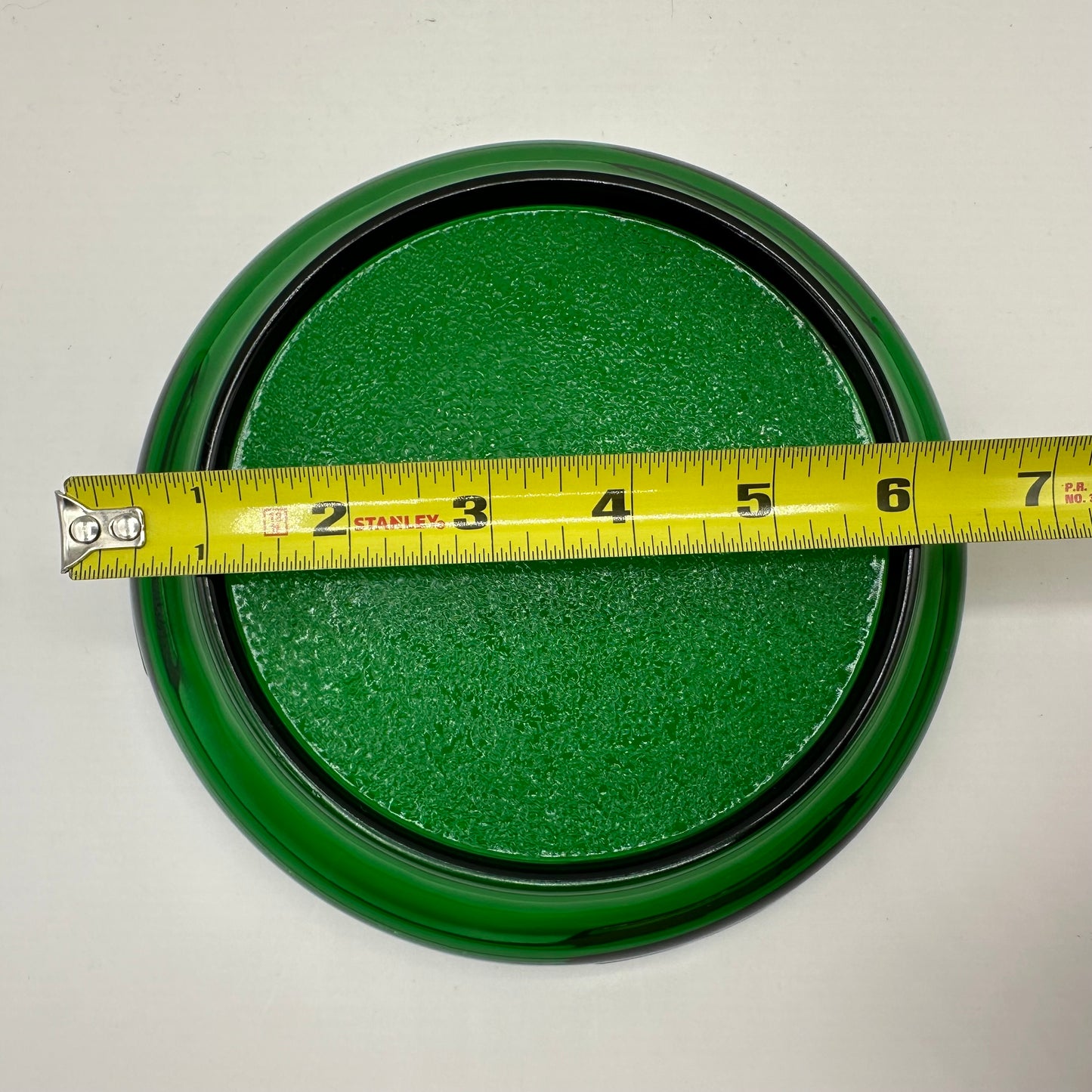 Anchor Hocking Forest Green Punch Bowl Set W/12 Cups and Base