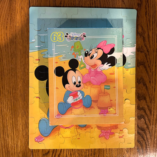 Golden Disney Babies 63 Piece Puzzle- Baby Mickey and Minnie