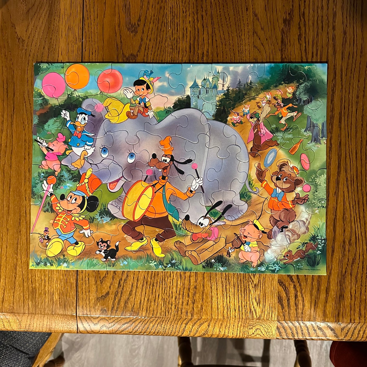 Disney on Parade 48 Piece Puzzle 1973 SpringBok