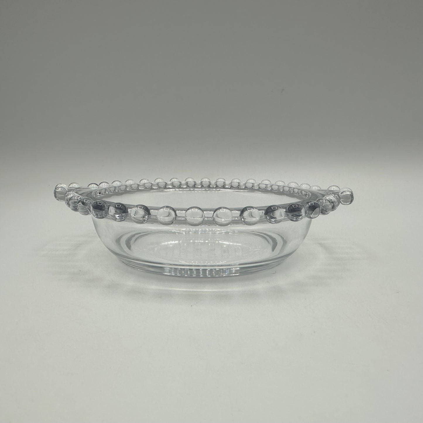 Imperial Candlewick Float Bowl 11" With a Candlewick Handled Bowl