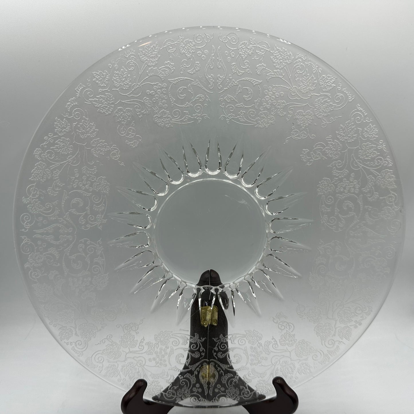 New Martinsville Florentine Matching Compote & Platter