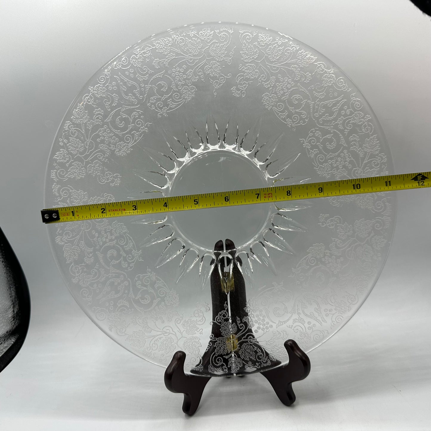 New Martinsville Florentine Matching Compote & Platter