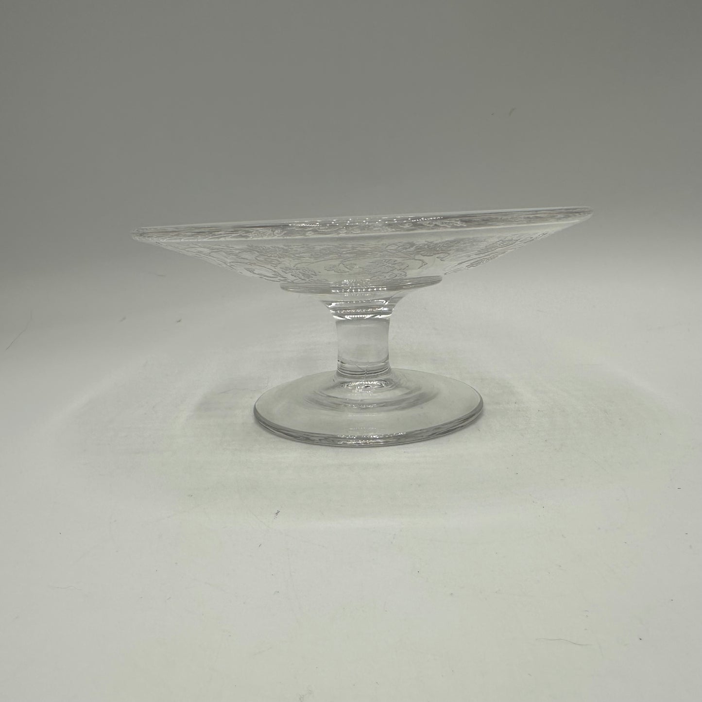 New Martinsville Florentine Matching Compote & Platter