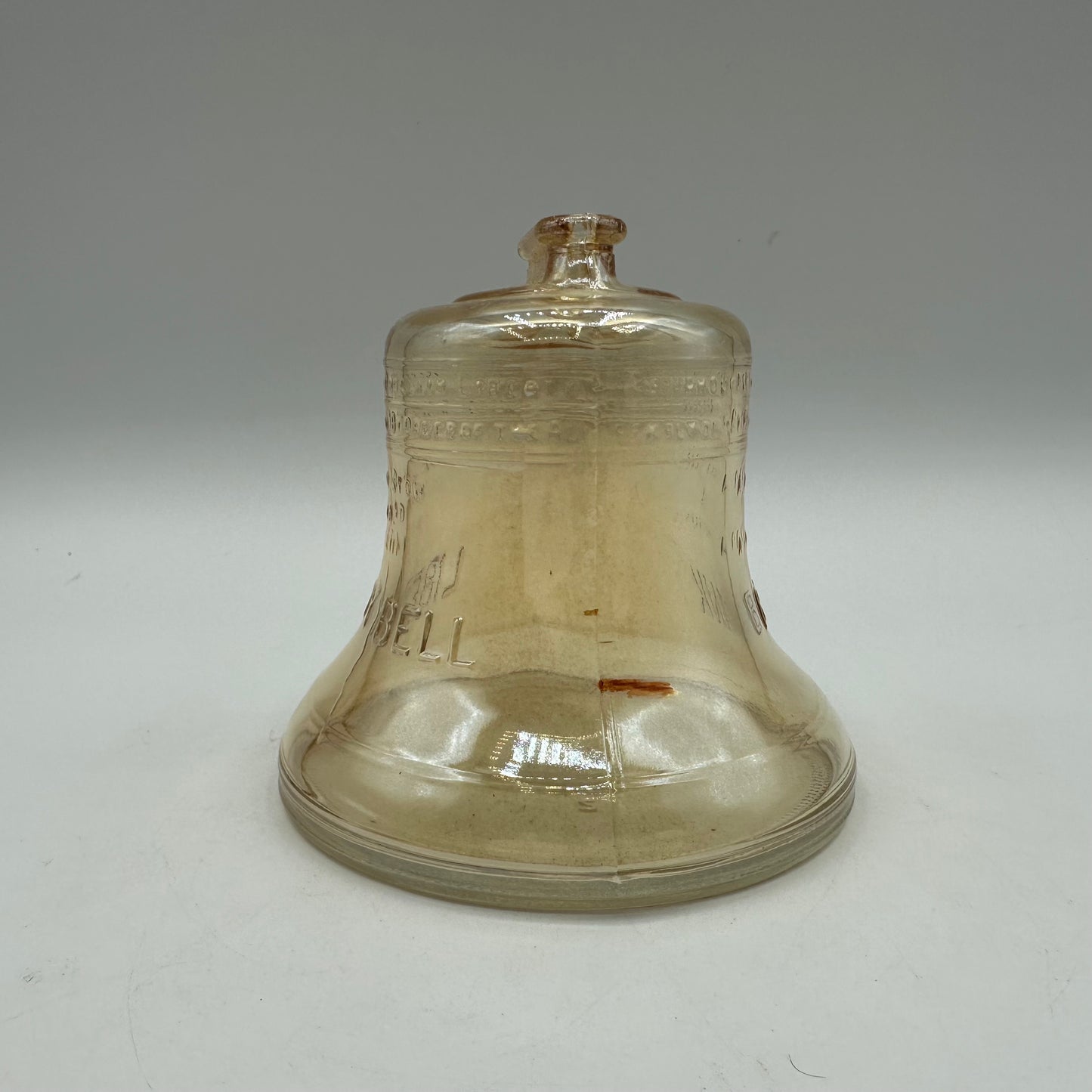 1976 Bicentenial Liberty Bell Carnival Glass Coin Bank