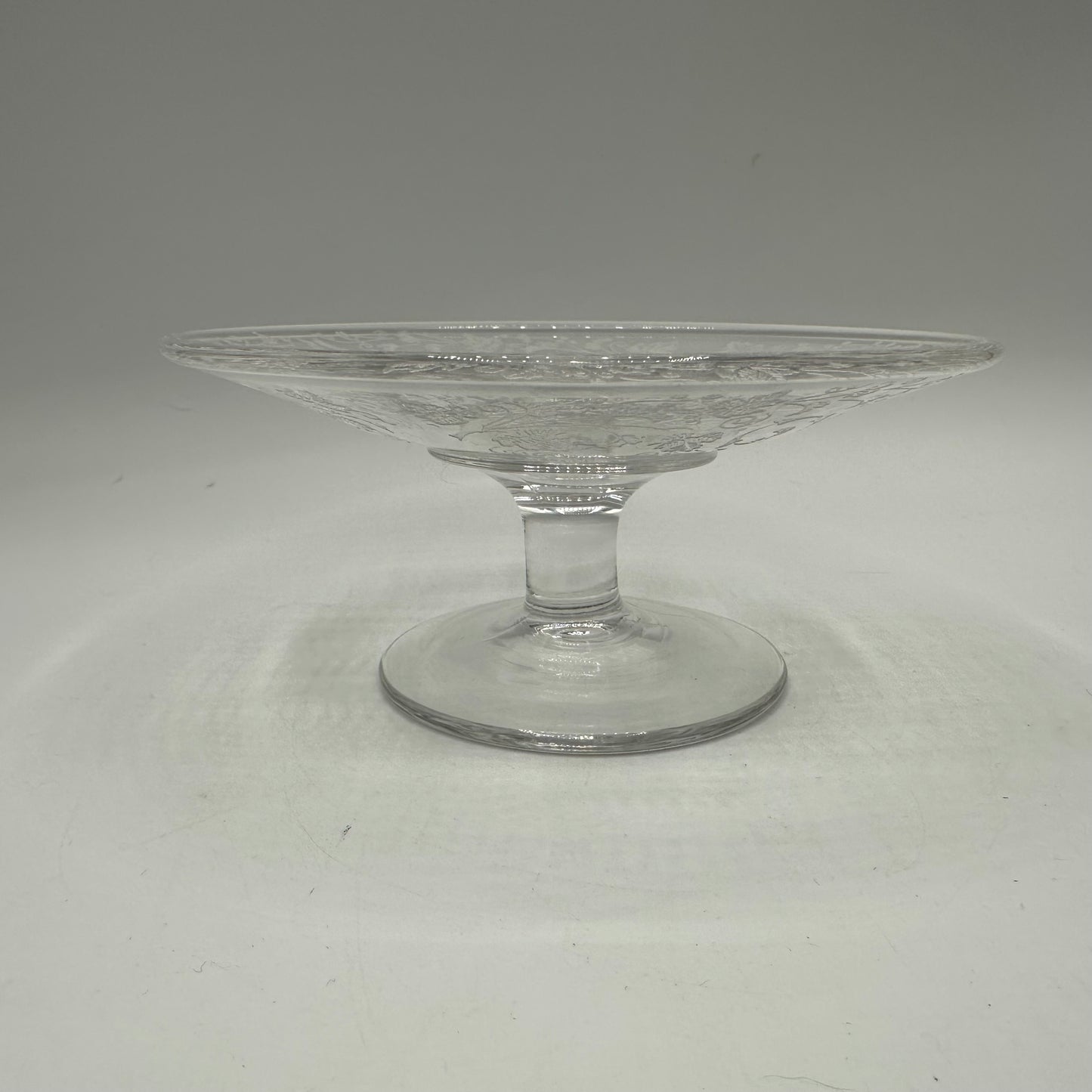 New Martinsville Florentine Matching Compote & Platter
