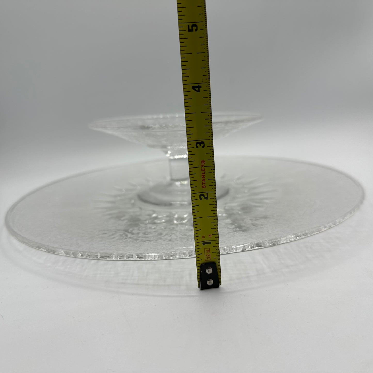 New Martinsville Florentine Matching Compote & Platter