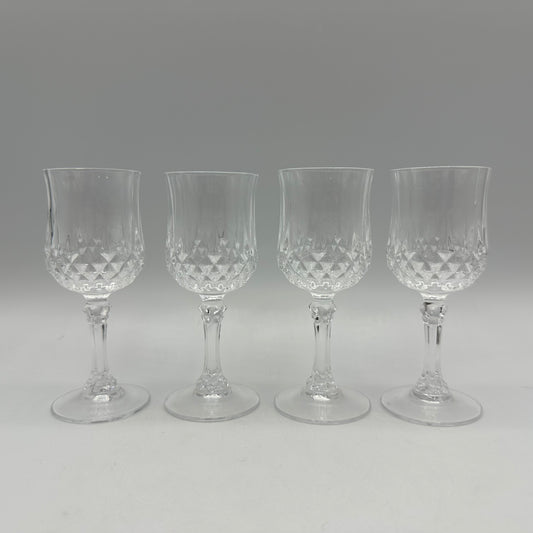 Longchamp 2 oz. Cristal D'Arques Cordial Lead Crystal France, Set of 4