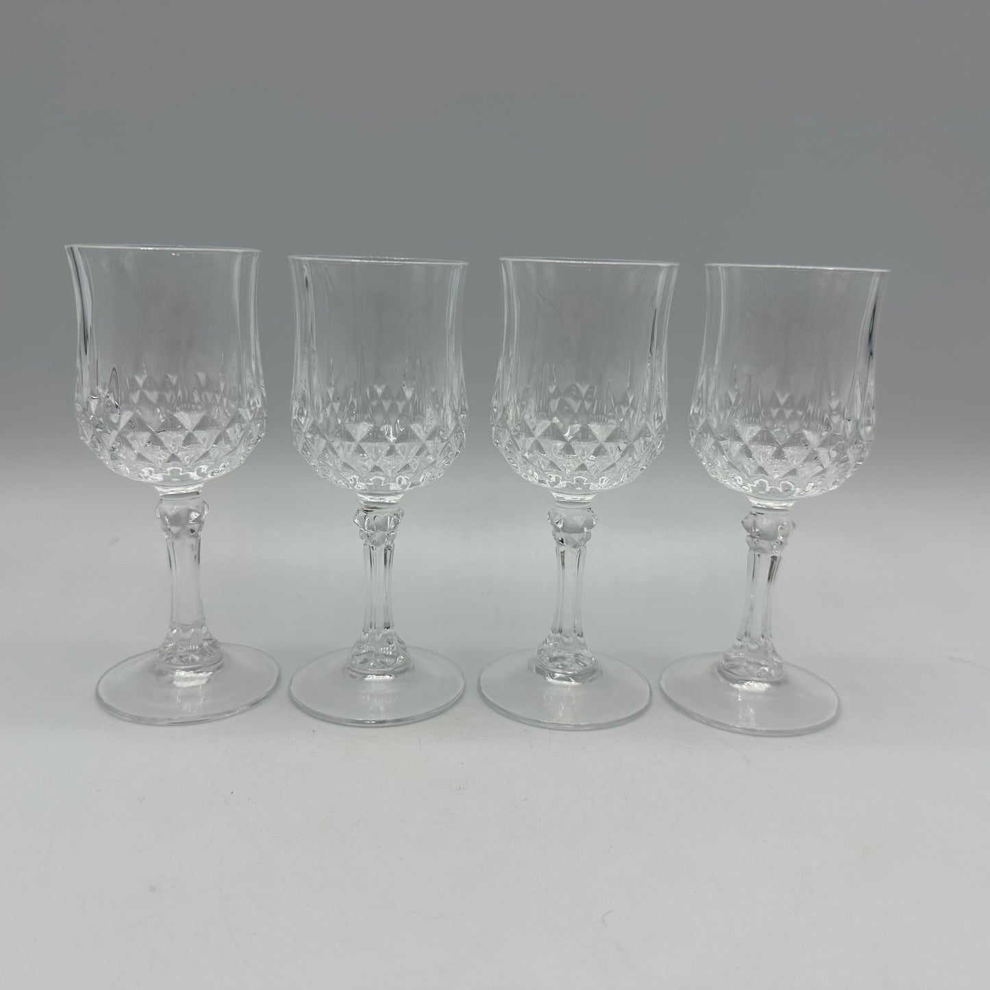 Longchamp 2 oz. Cristal D'Arques Cordial Lead Crystal France, Set of 4