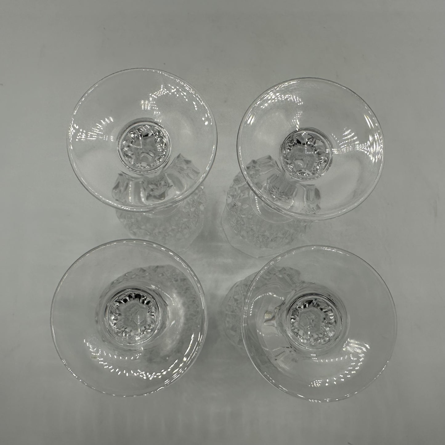 Longchamp 2 oz. Cristal D'Arques Cordial Lead Crystal France, Set of 4