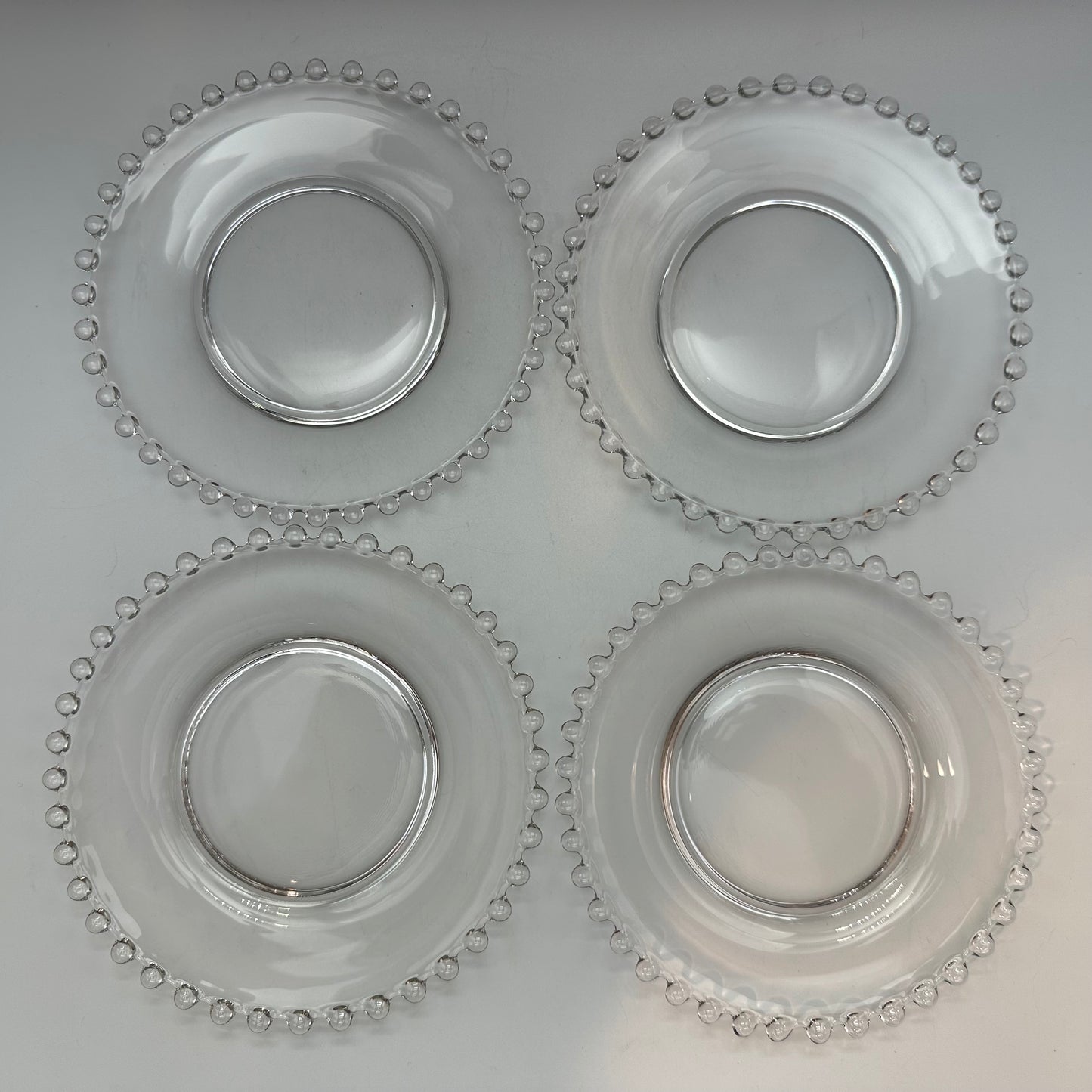 Imperial Glass Candlewick 6" Bread and Butter Plate, Set of 4