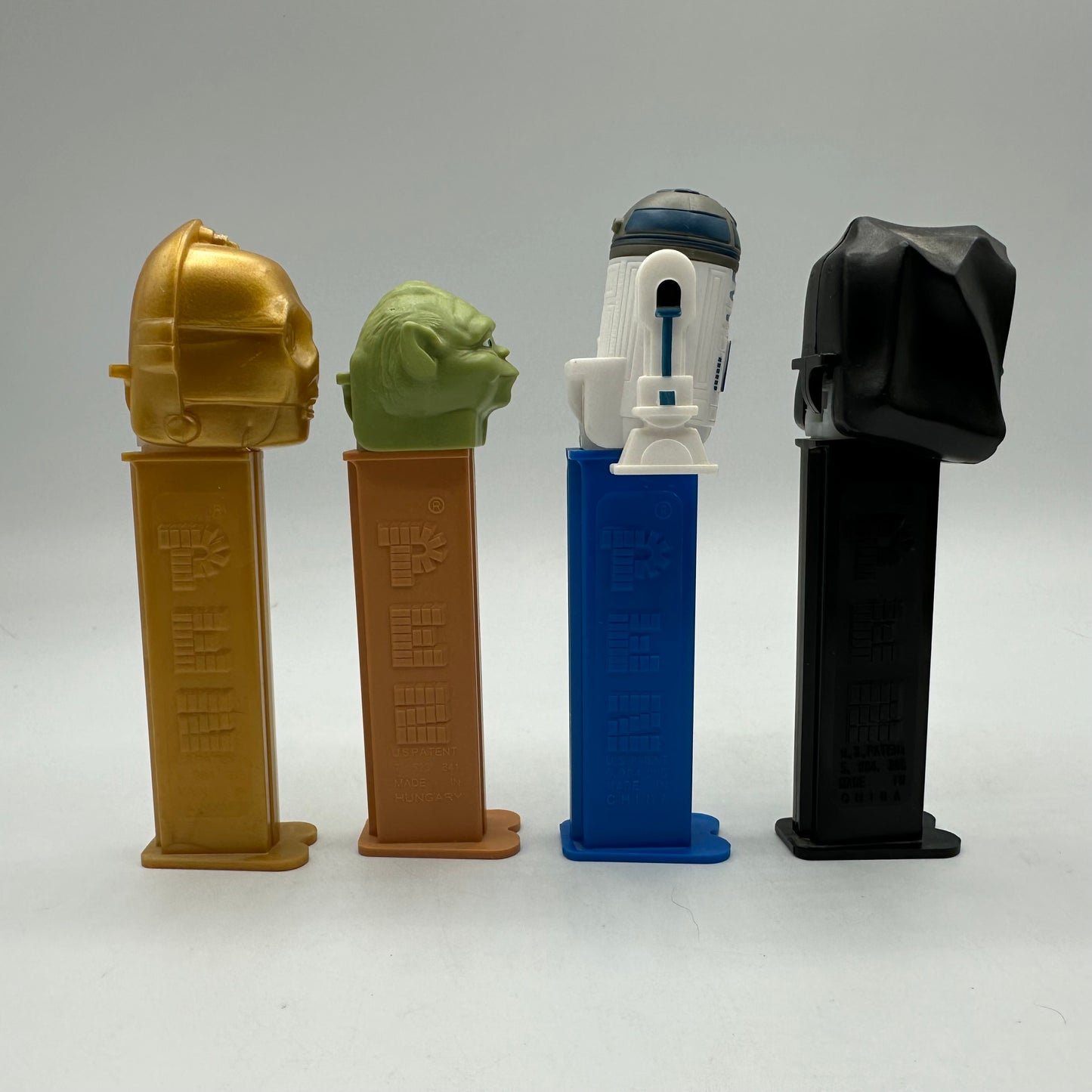 Star Wars C-3PO, Yoda, R2D2 & Darth Maul Pez Dispenser Lot