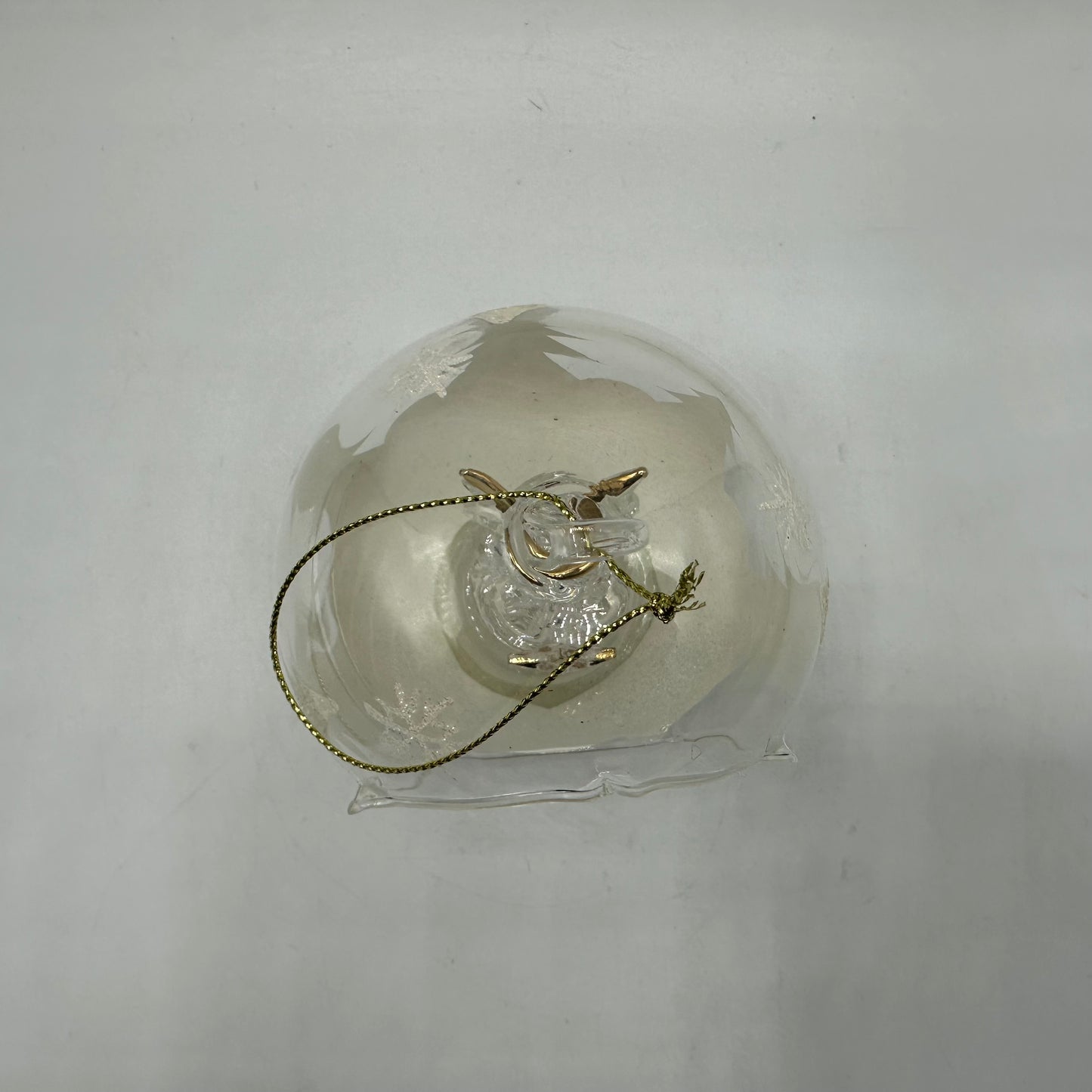 Frosted Glass Angel Ornament, Color Changing