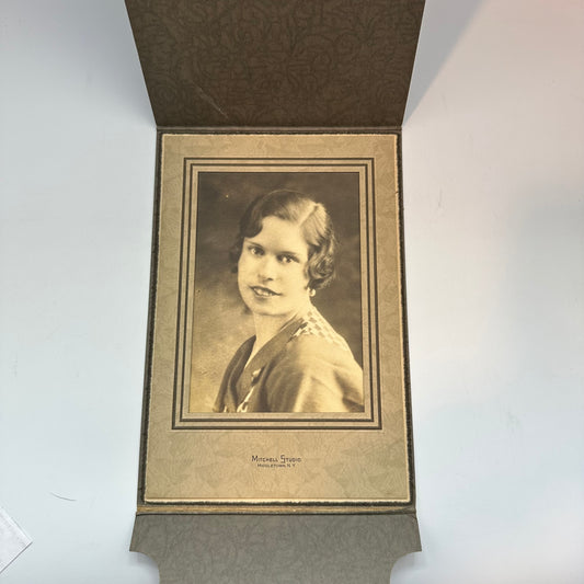 Young Woman Studio Portrait, Sepia Toned, Est. 1920/1930s
