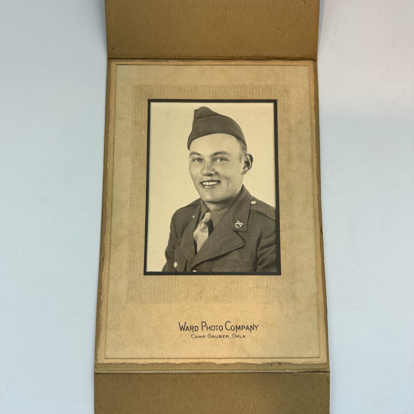 WWII US Army Studio Portrait, Lot of 2