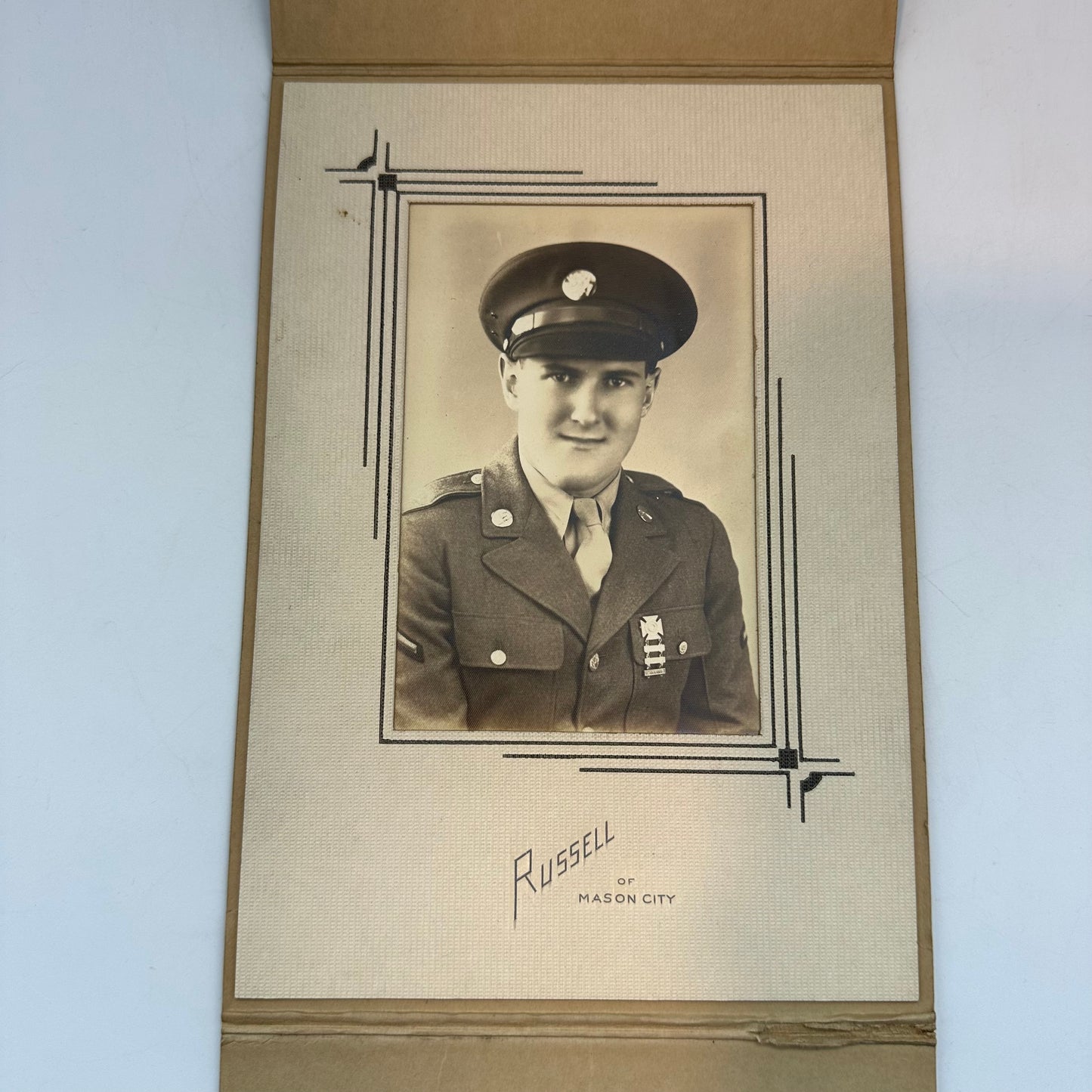 WWII US Army Studio Portrait, Lot of 2