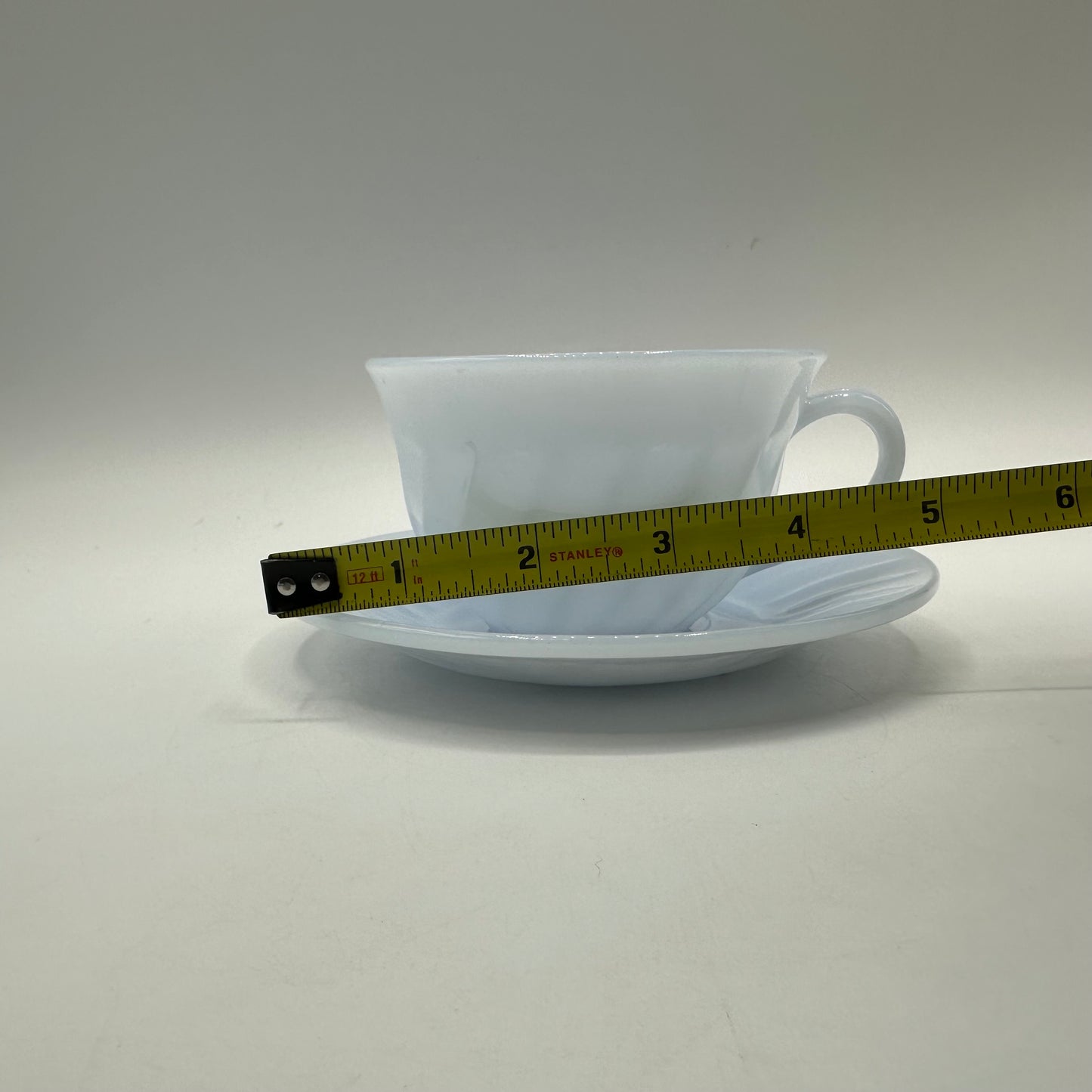 Fire King Azurite Blue Cups and Saucers, Set of 4
