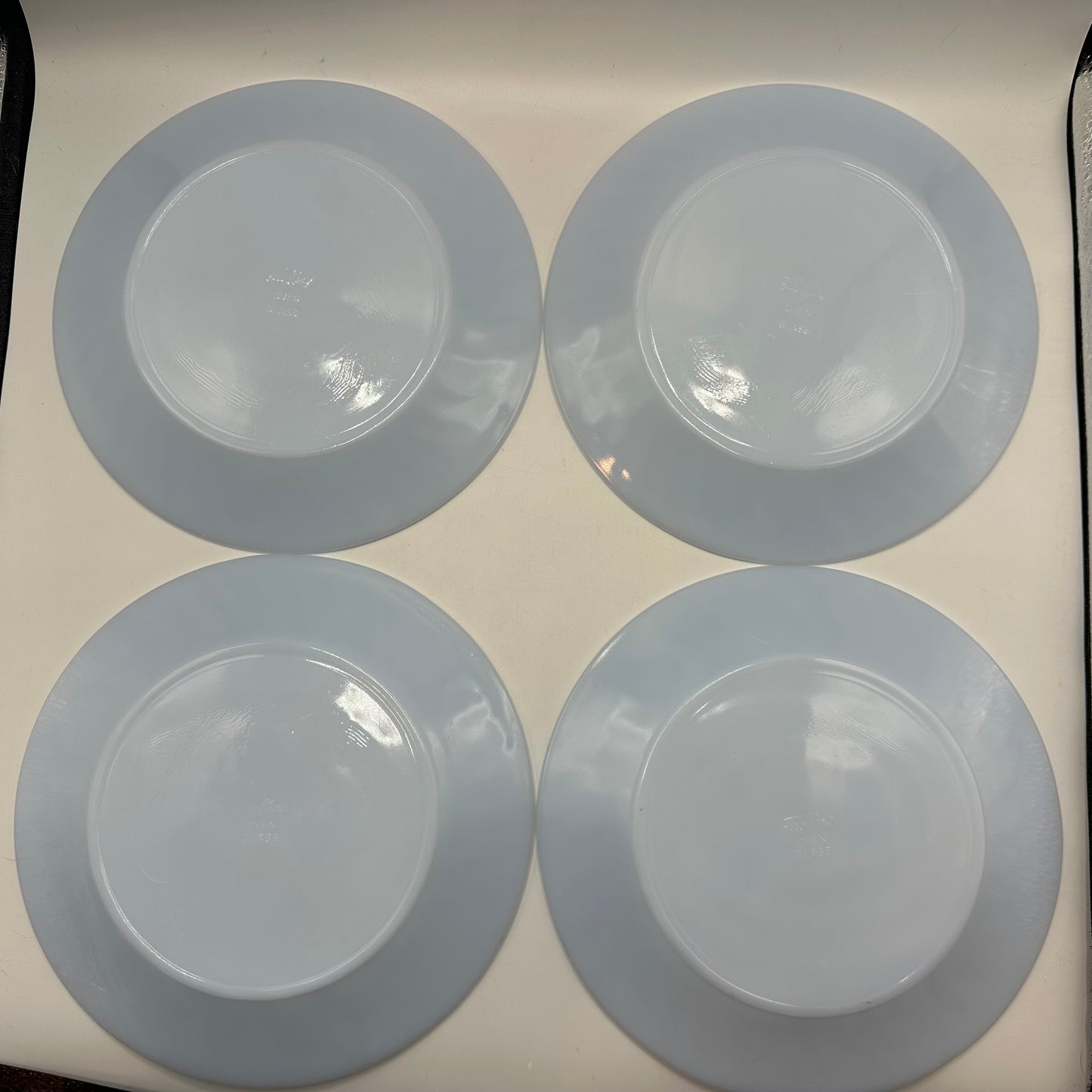 Fire King Azurite Blue 9" Plates, Set of 4