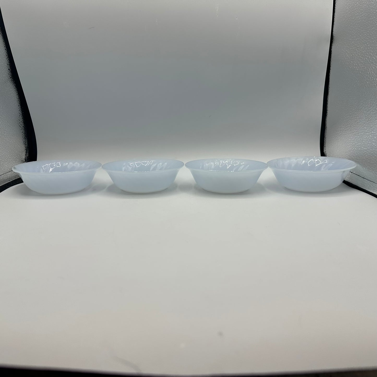 Fire King Azurite Blue Berry Bowls, Set of 4