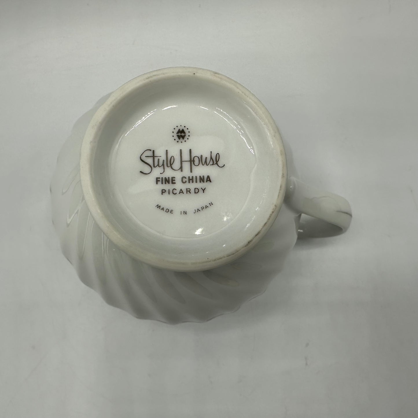 Style House Picardy Platinum Sugar Bowl and Creamer