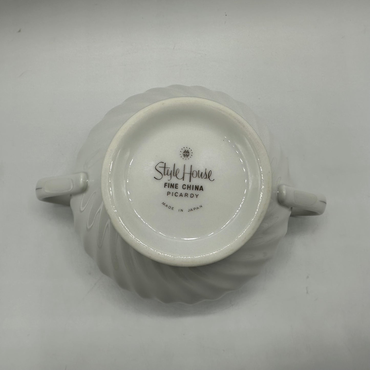 Style House Picardy Platinum Sugar Bowl and Creamer