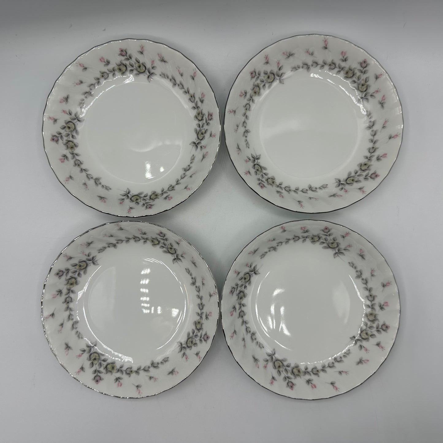 Style House Picardy Platinum Berry Bowls, Set of 4