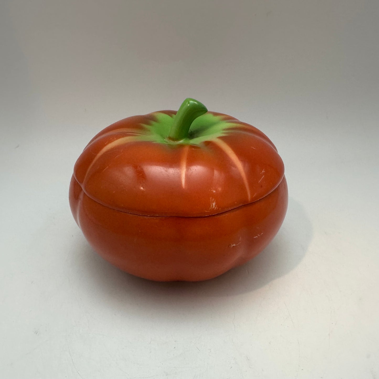 Czechoslovakia Red Tomato Lidded Dish