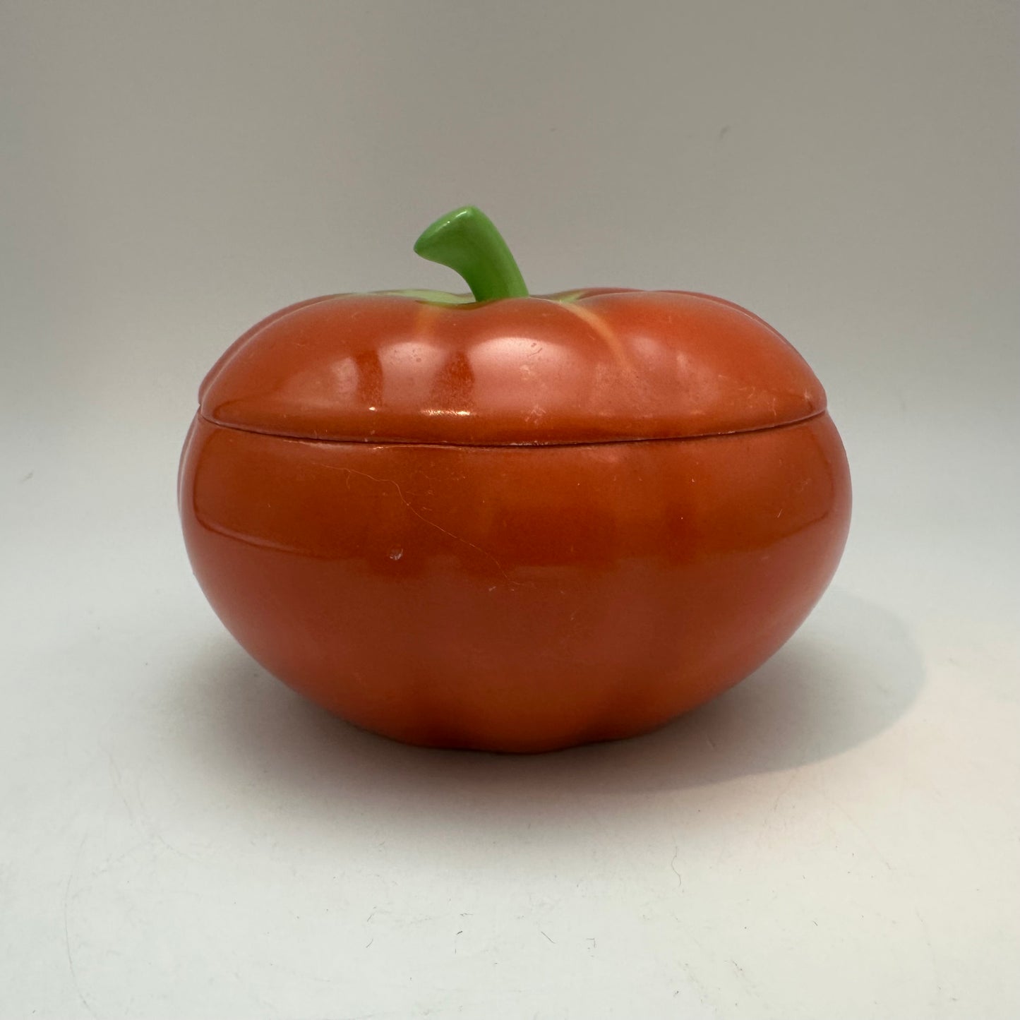 Czechoslovakia Red Tomato Lidded Dish