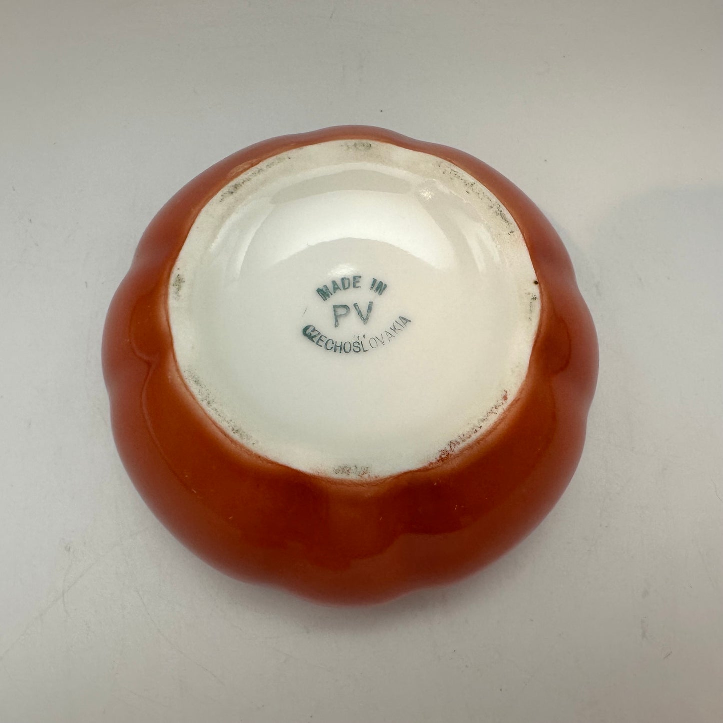 Czechoslovakia Red Tomato Lidded Dish