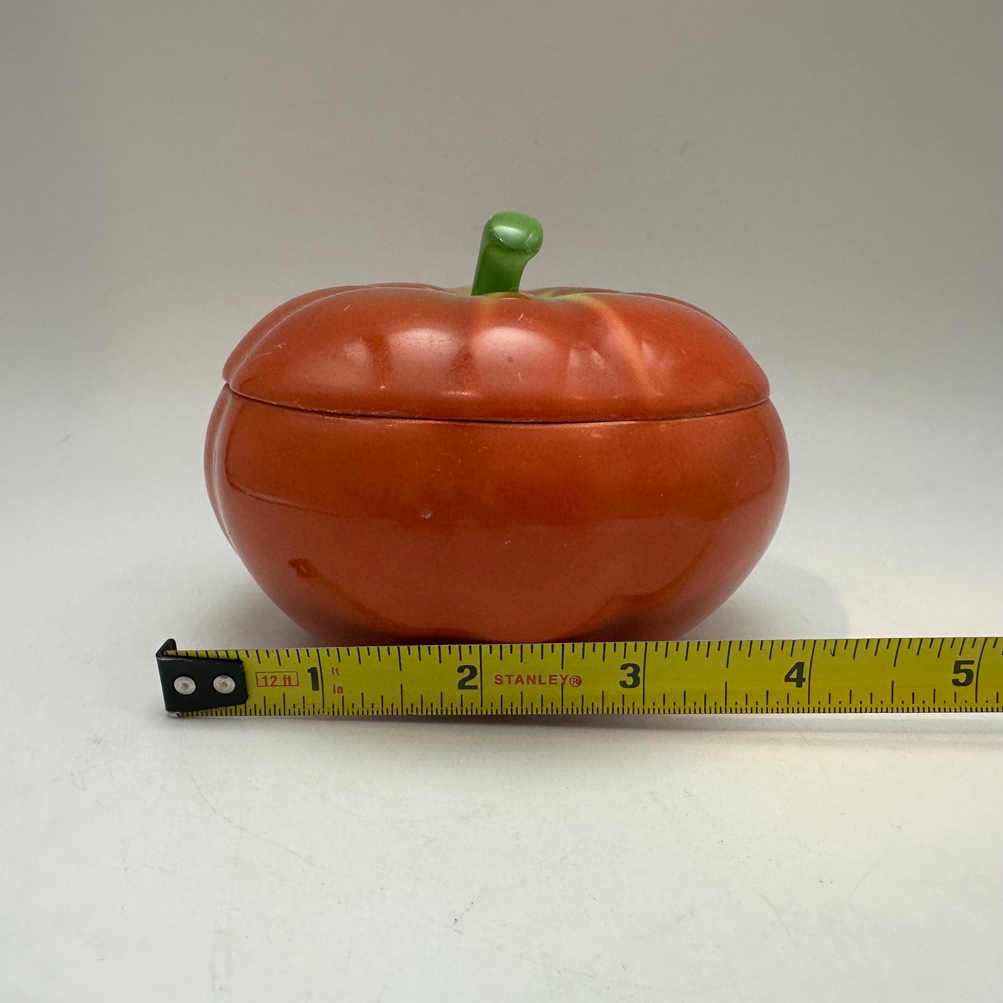 Czechoslovakia Red Tomato Lidded Dish