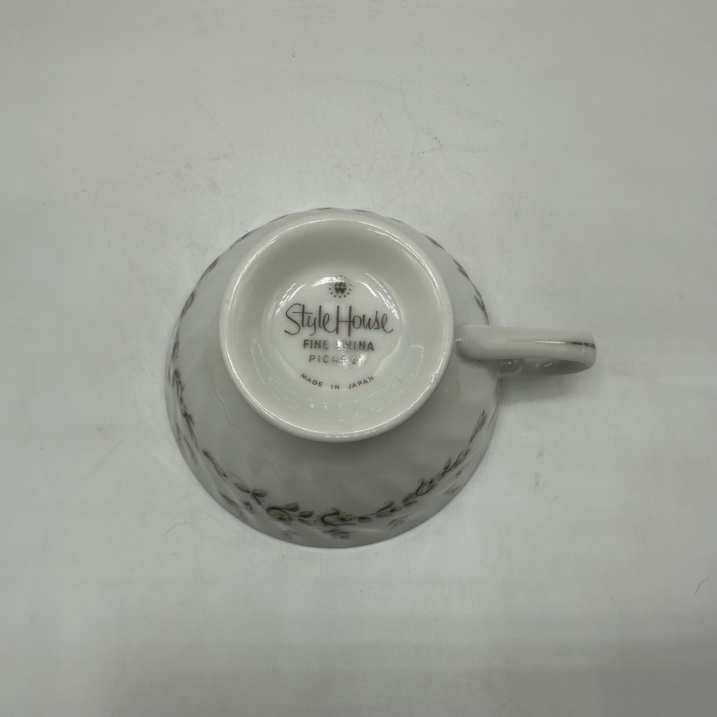 Style House Picardy Platinum Cup and Saucer