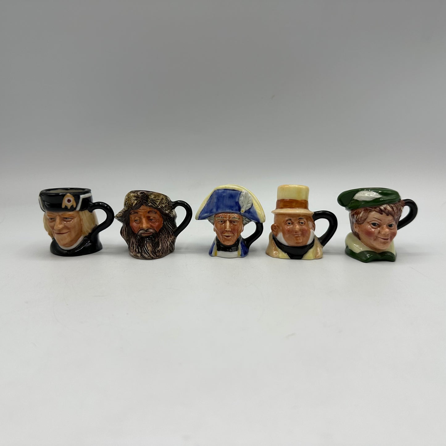 Franklin Porcelain English Heritage Miniature Toby Jug Collection