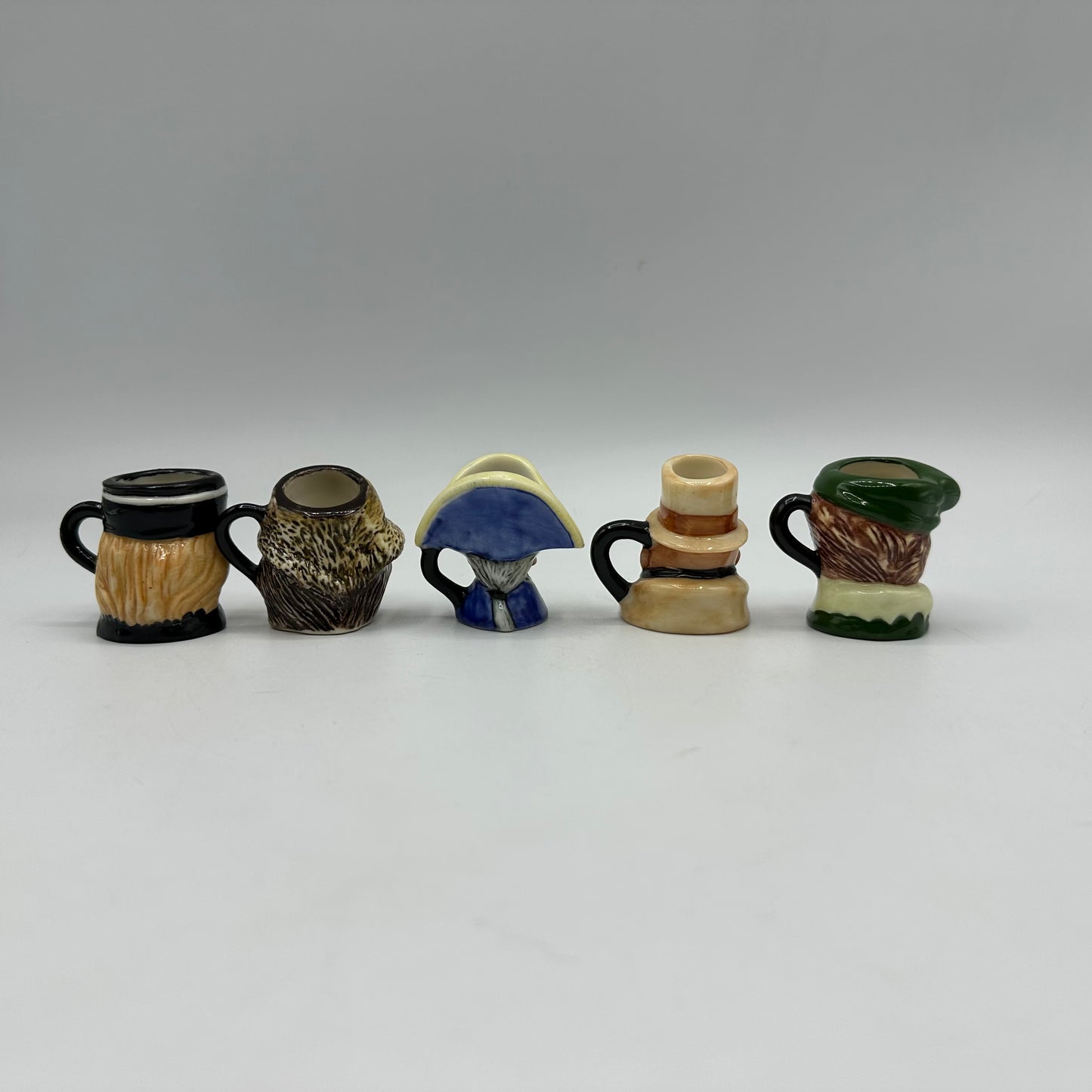 Franklin Porcelain English Heritage Miniature Toby Jug Collection