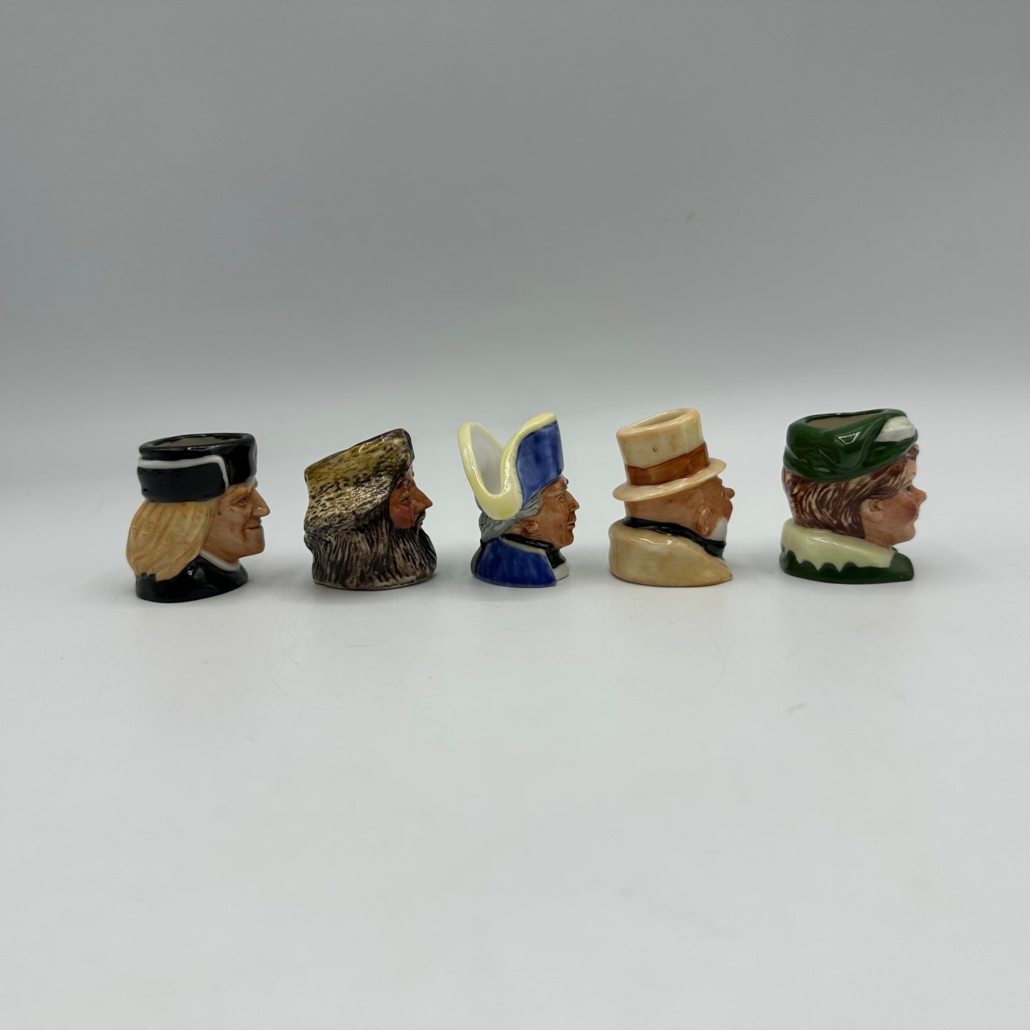 Franklin Porcelain English Heritage Miniature Toby Jug Collection
