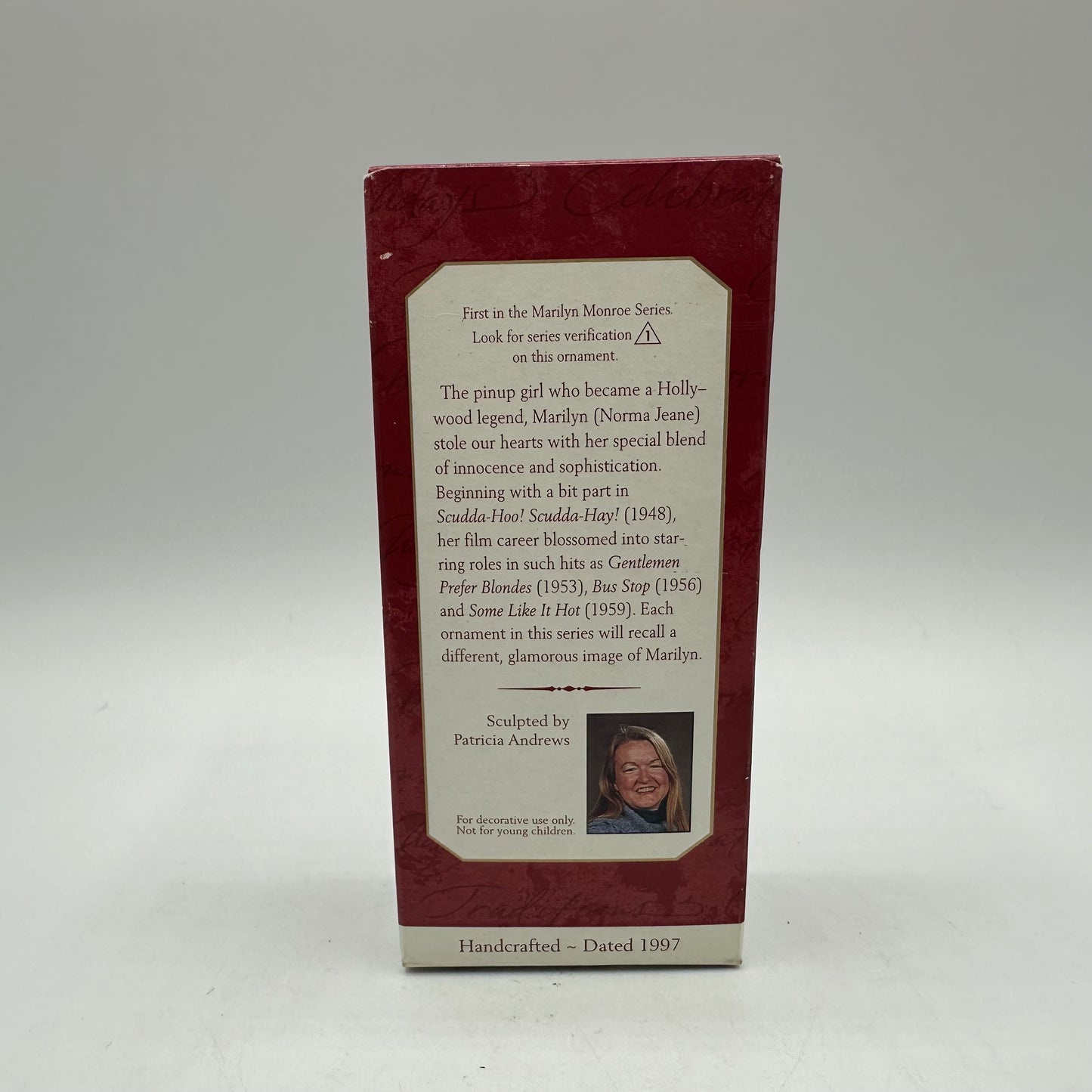 Hallmark 1997 Marilyn Monroe Keepsake Ornament