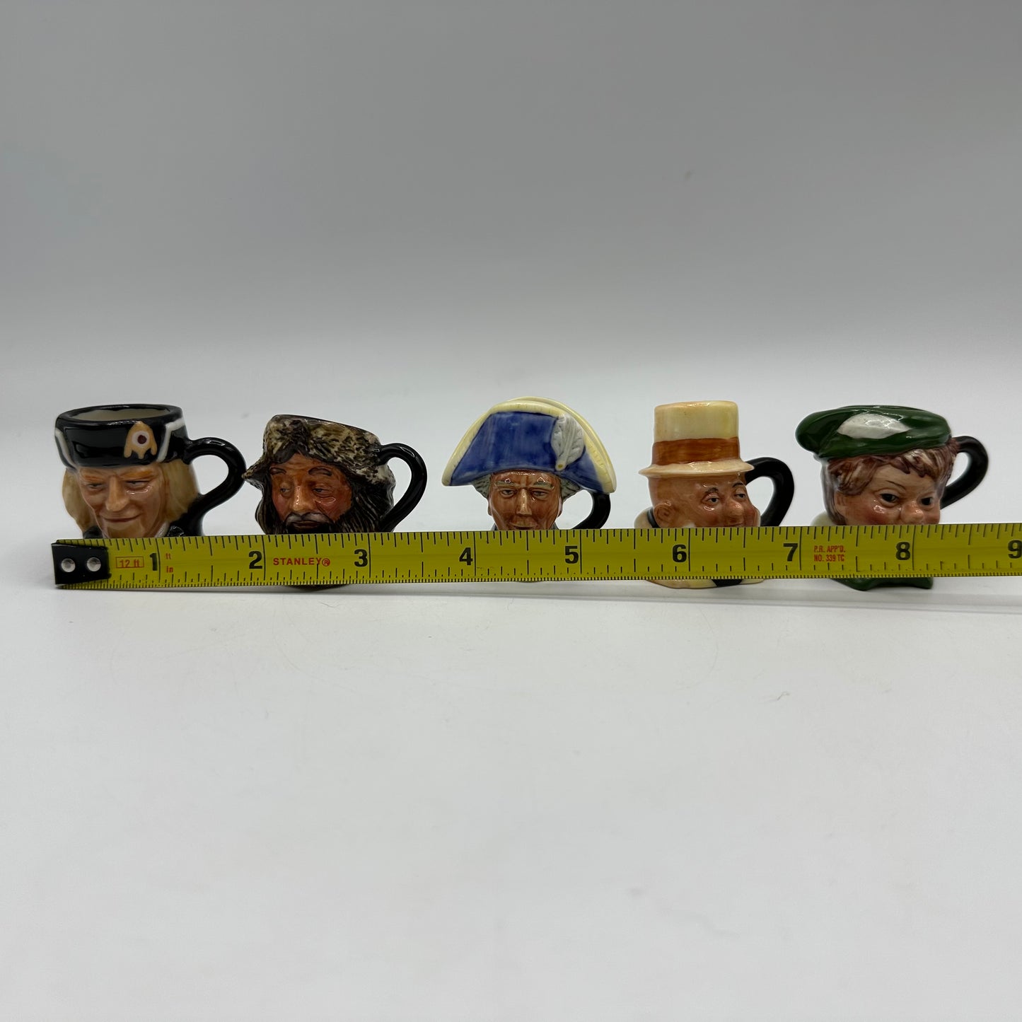 Franklin Porcelain English Heritage Miniature Toby Jug Collection